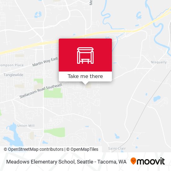 Meadows Elementary School map