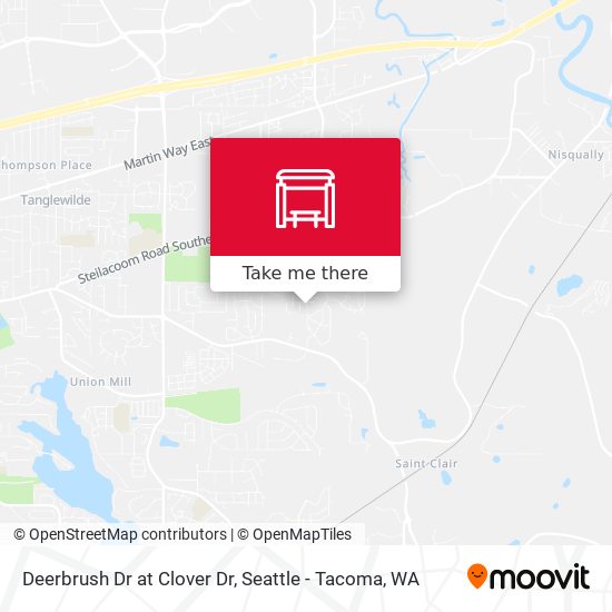 Deerbrush Dr at Clover Dr map