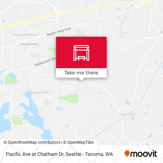 Pacific Ave at Chatham Dr map