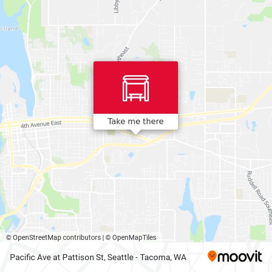 Pacific Ave at Pattison St map