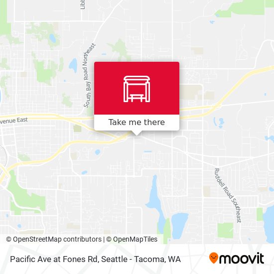 Mapa de Pacific Ave at Fones Rd