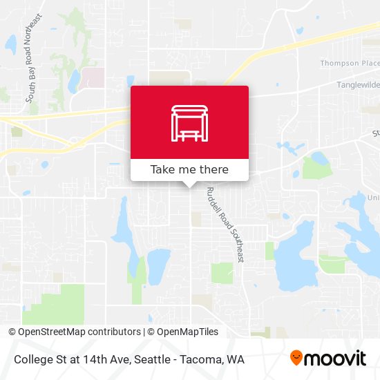 College St at 14th Ave map