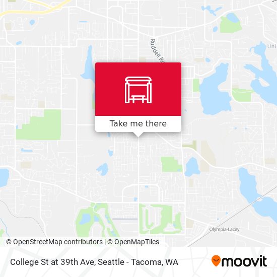 College St at 39th Ave map