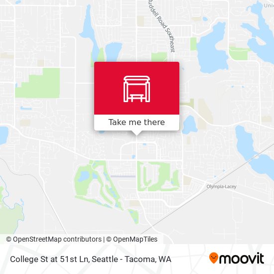 Mapa de College St at 51st Ln