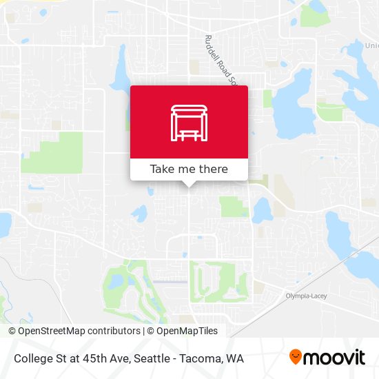 College St at 45th Ave map
