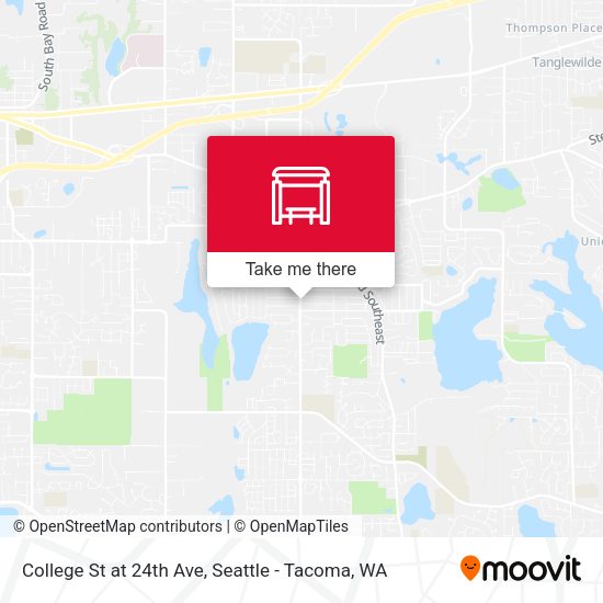 College St at 24th Ave map