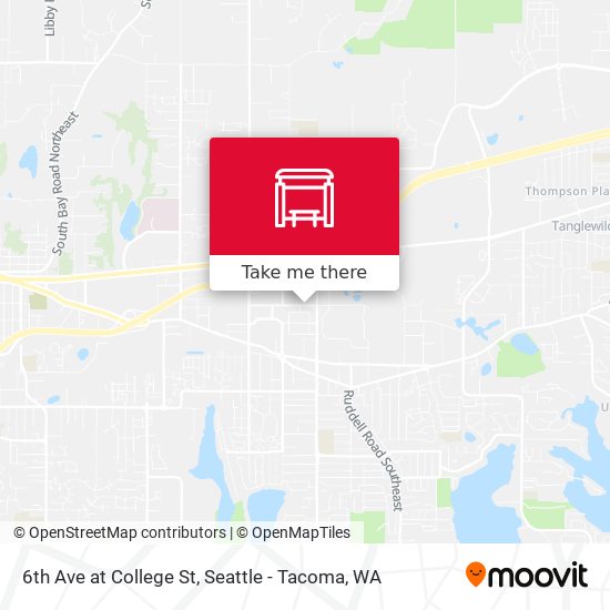 6th Ave at College St map
