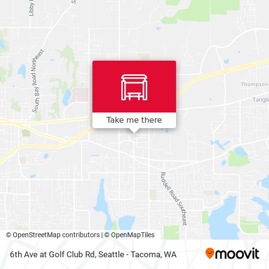 Mapa de 6th Ave at Golf Club Rd