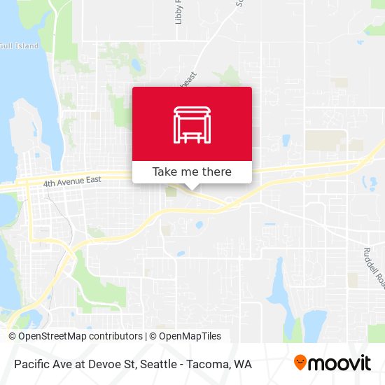 Pacific Ave at Devoe St map
