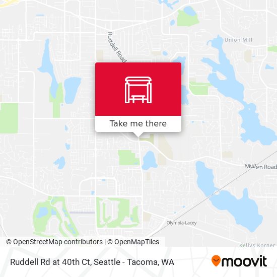 Ruddell Rd at 40th Ct map