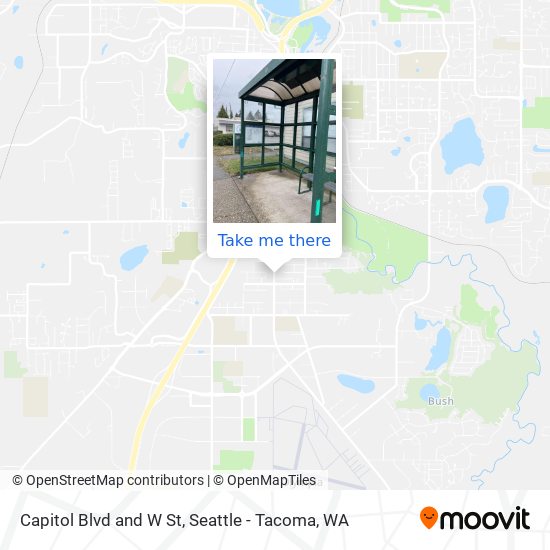 Capitol Blvd and W St map