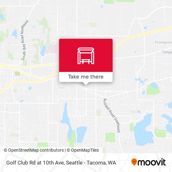 Golf Club Rd at 10th Ave map