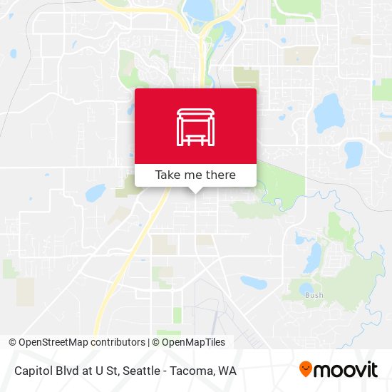 Capitol Blvd at U St map