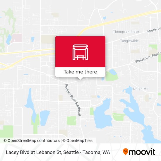 Mapa de Lacey Blvd at Lebanon St
