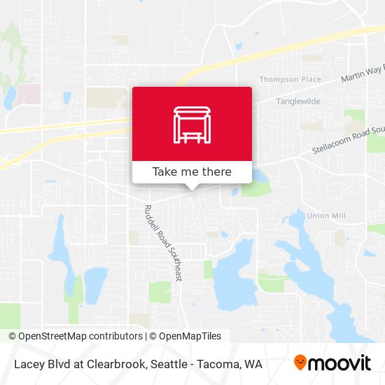Lacey Blvd at Clearbrook map
