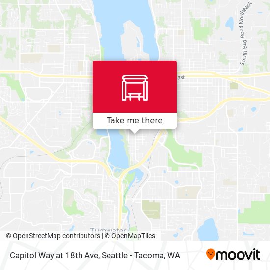 Capitol Way at 18th Ave map