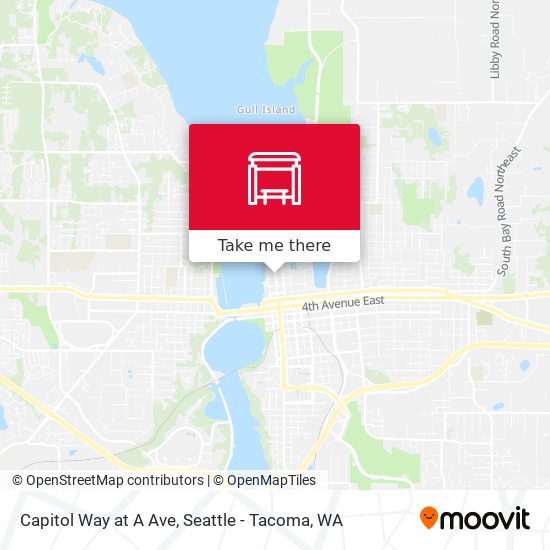Capitol Way at A Ave map