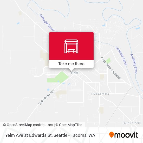 Yelm Ave at Edwards St map