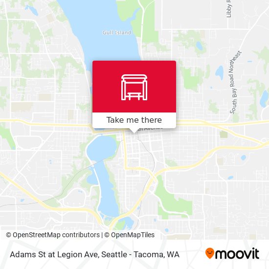 Mapa de Adams St at Legion Ave