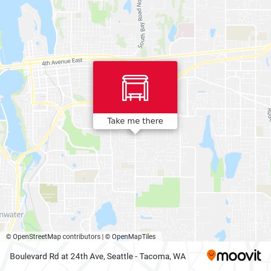 Boulevard Rd at 24th Ave map
