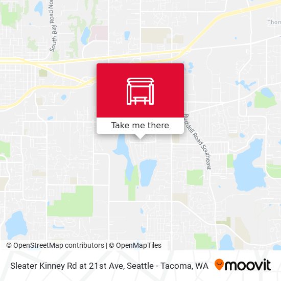 Mapa de Sleater Kinney Rd at 21st Ave