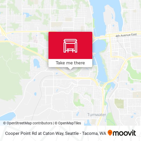 Mapa de Cooper Point Rd at Caton Way
