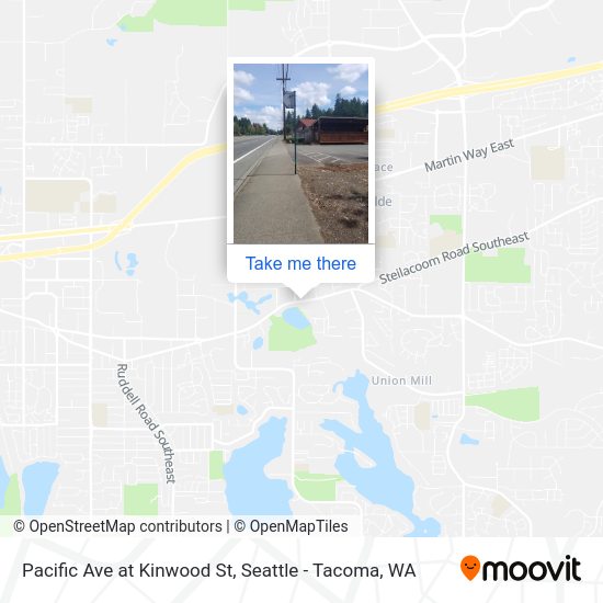 Pacific Ave at Kinwood St map