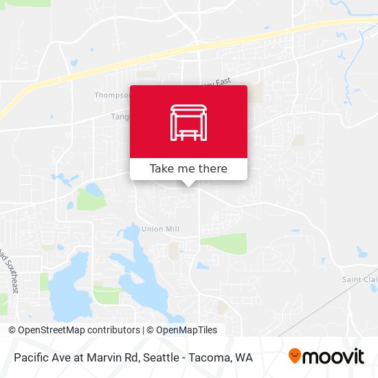Mapa de Pacific Ave at Marvin Rd