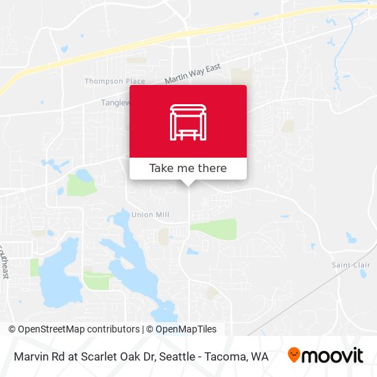 Marvin Rd at Scarlet Oak Dr map