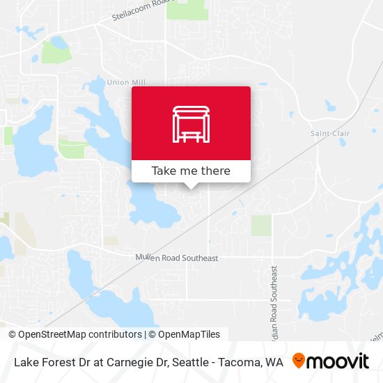 Lake Forest Dr at Carnegie Dr map