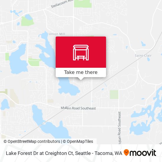 Lake Forest Dr at Creighton Ct map