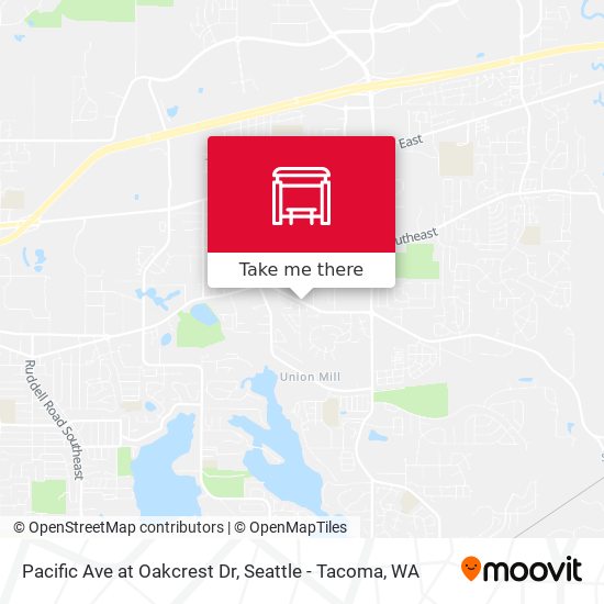 Mapa de Pacific Ave at Oakcrest Dr