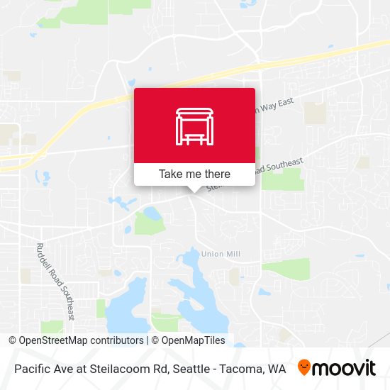 Pacific Ave at Steilacoom Rd map