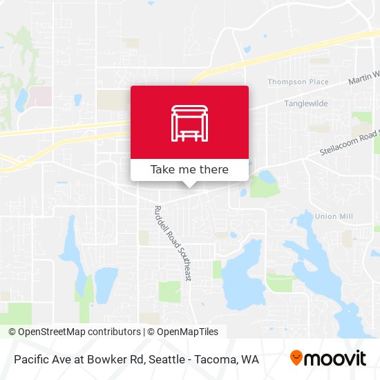 Pacific Ave at Bowker Rd map