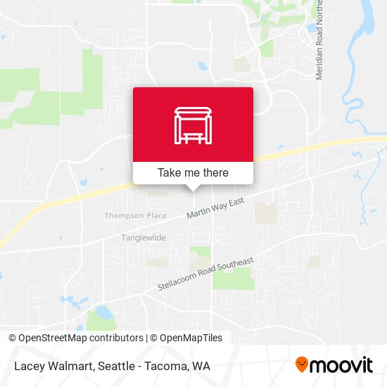 Lacey Walmart map