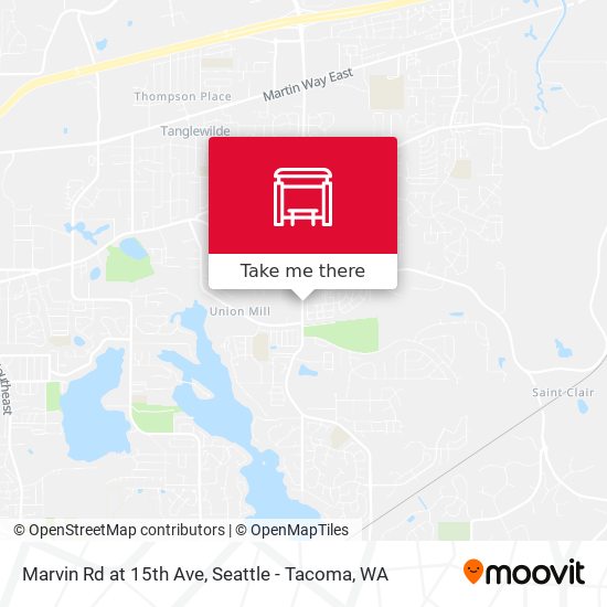Mapa de Marvin Rd at 15th Ave