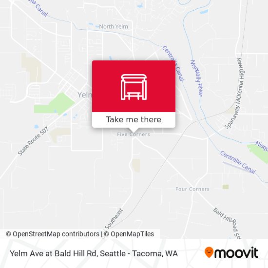 Yelm Ave at Bald Hill Rd map