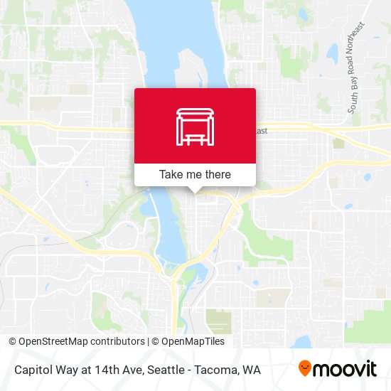Capitol Way at 14th Ave map