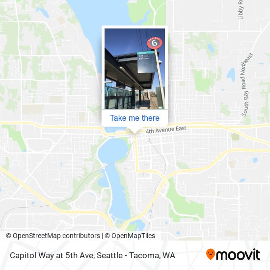 Capitol Way at 5th Ave map