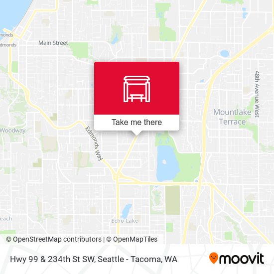 Hwy 99 & 234th St SW map