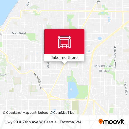 Hwy 99 & 76th Ave W map