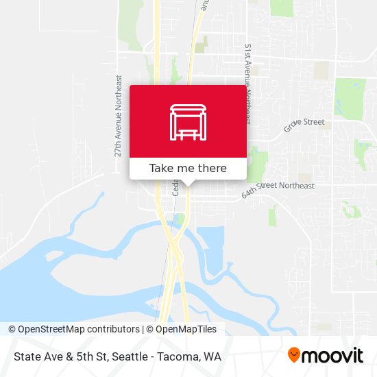 State Ave & 5th St map