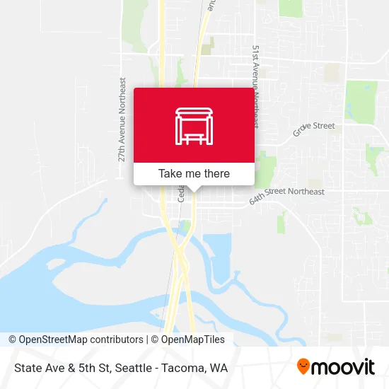 Mapa de State Ave & 5th St