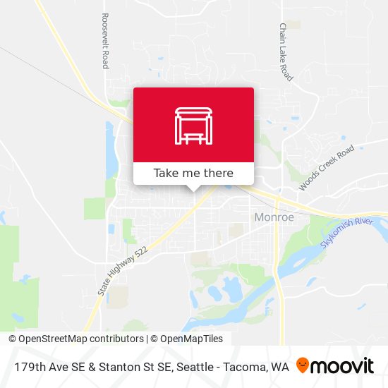 179th Ave SE & Stanton St SE map