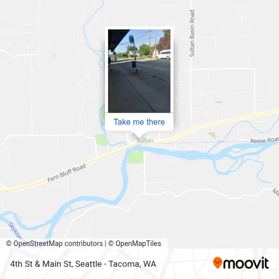 4th St & Main St map