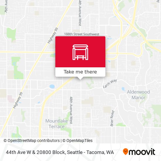 Mapa de 44th Ave W & 20800 Block