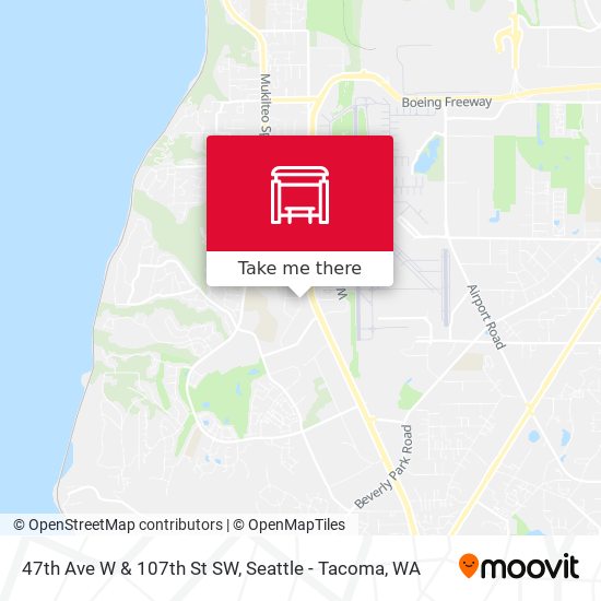 47th Ave W & 107th St SW map