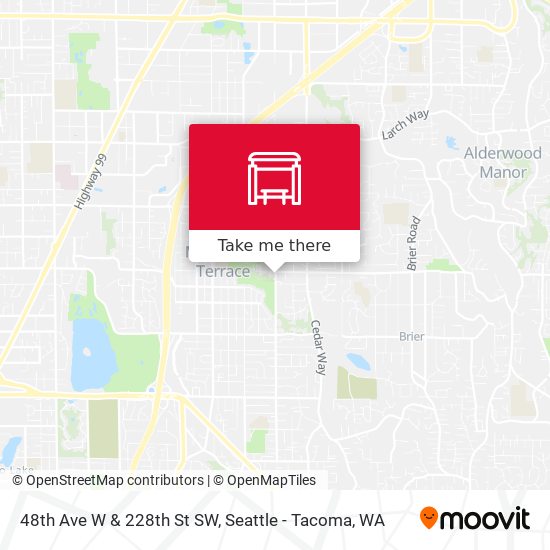 48th Ave W & 228th St SW map