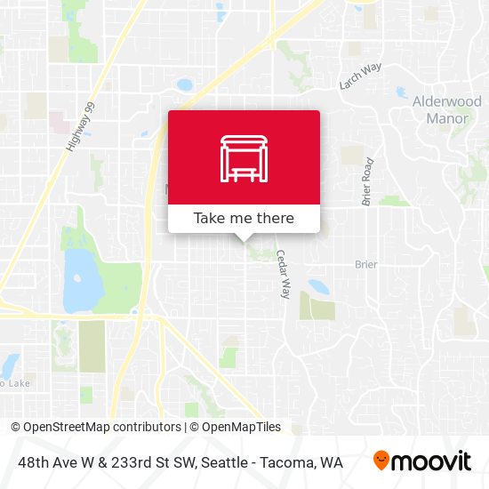 48th Ave W & 233rd St SW map