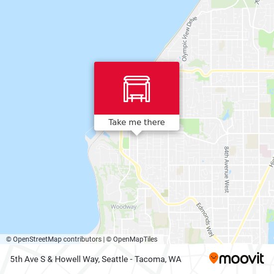 5th Ave S & Howell Way map
